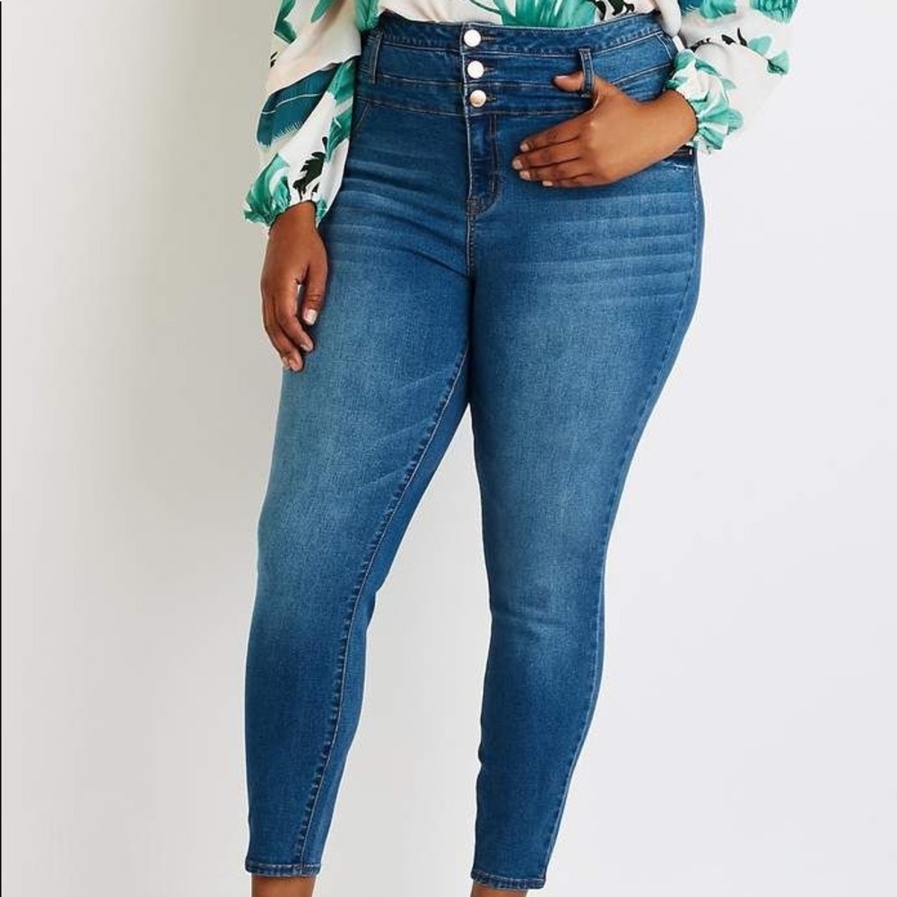 Charlotte Russe plus size refuge hi rise skinny
